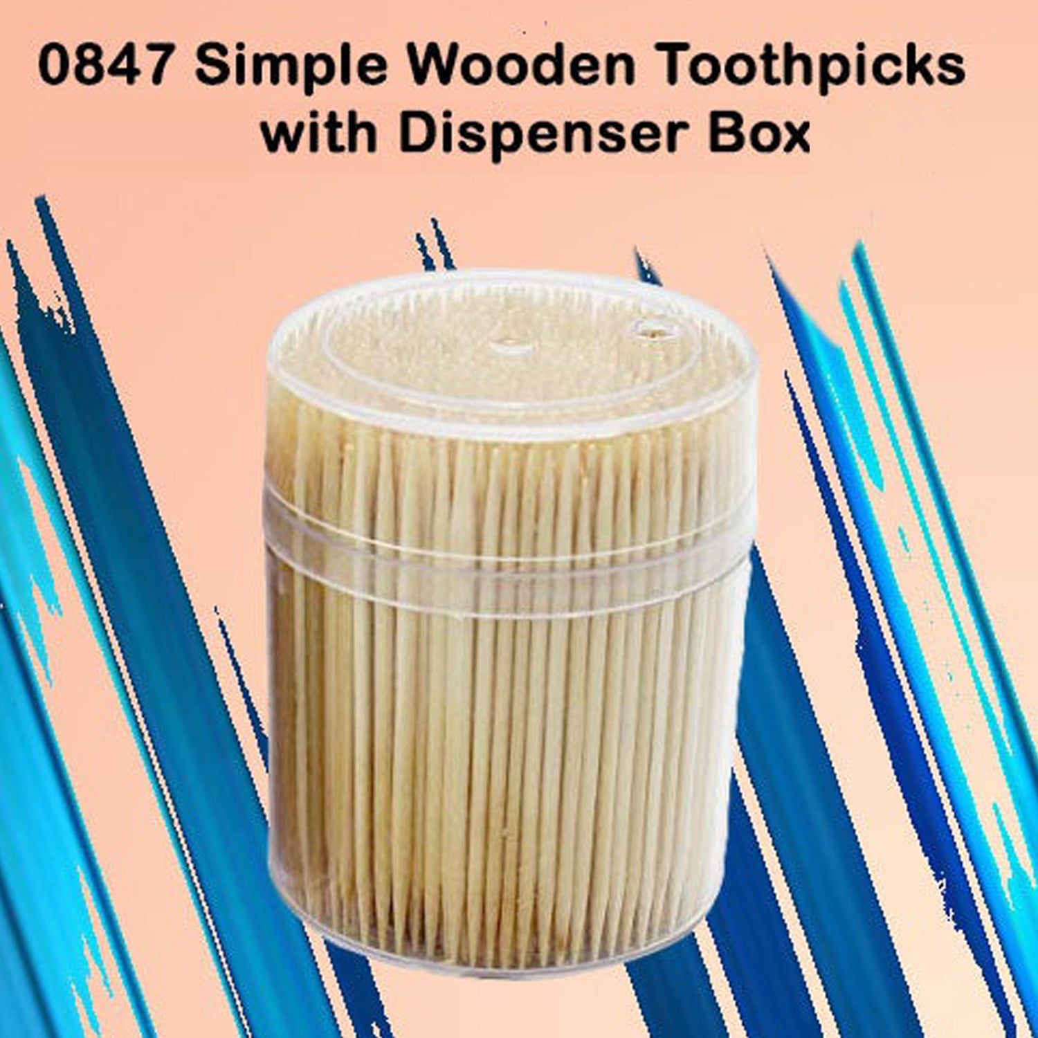 0847 Simple Wooden Toothpicks with Dispenser Box freeshipping - DeoDap 0847 Simple Wooden Toothpicks with Dispenser Box freeshipping - DeoDap